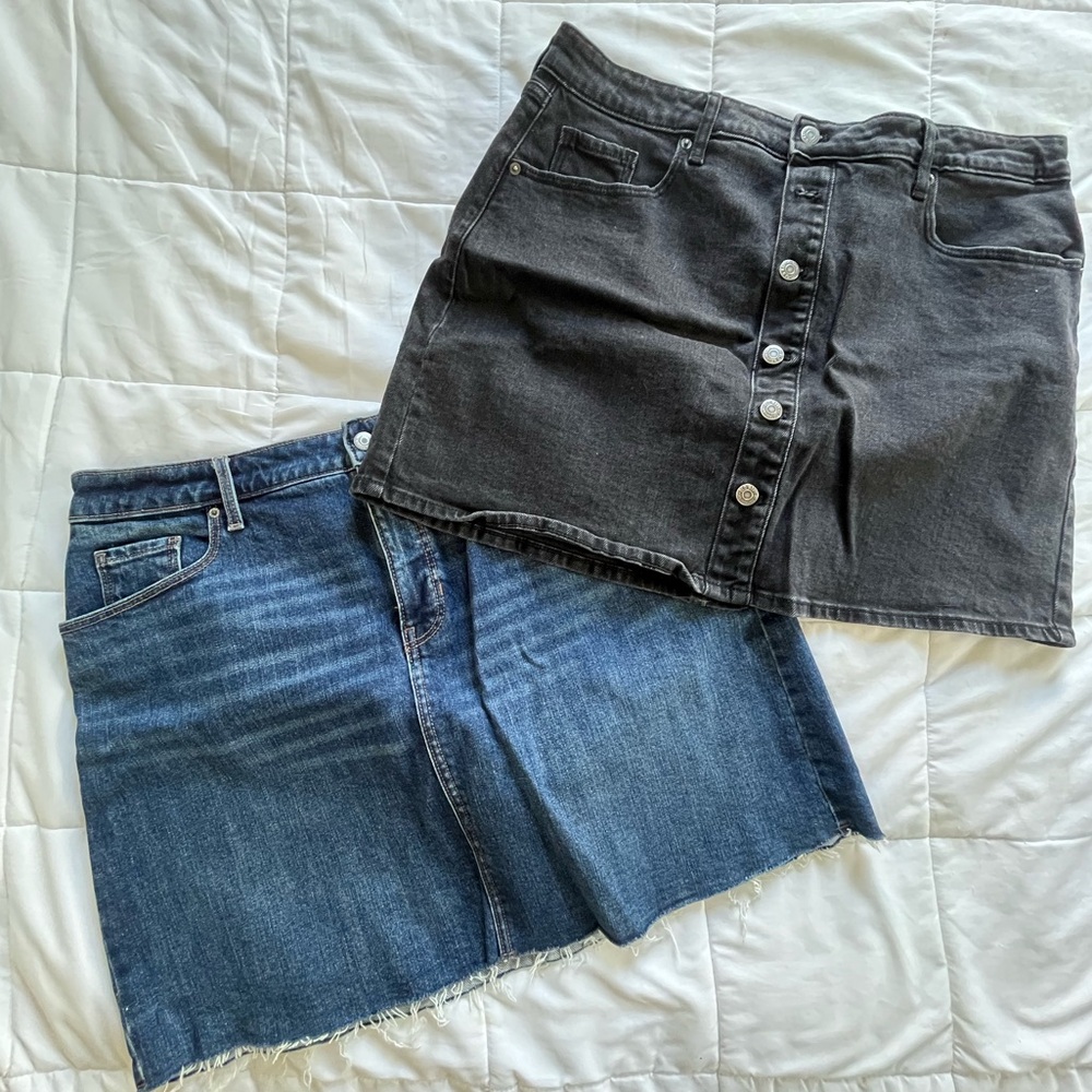 old navy denim skirts
